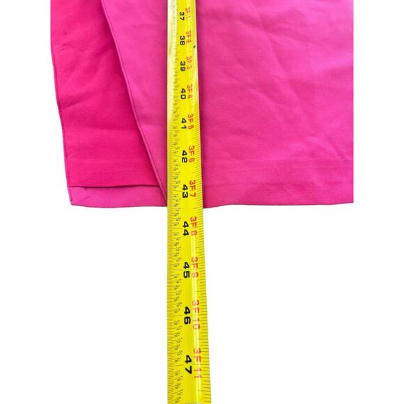 Abyss by Abby Womens One Shoulder Evening Midi Slit Dress Hot Pink Small - Picture 5 of 15